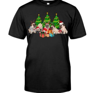 Funny Christmas Pug Dog T Shirt 1.jpg